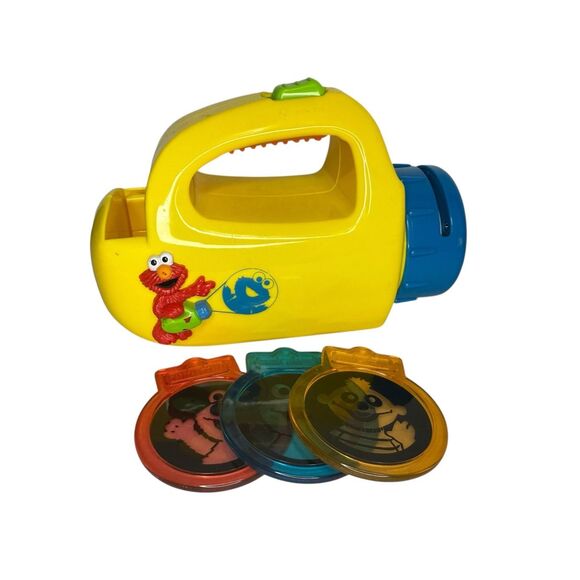 Vintage Playskool Sesame Street Elmo’s World Projector Flashlight With Disks 90s - Picture 1 of 8